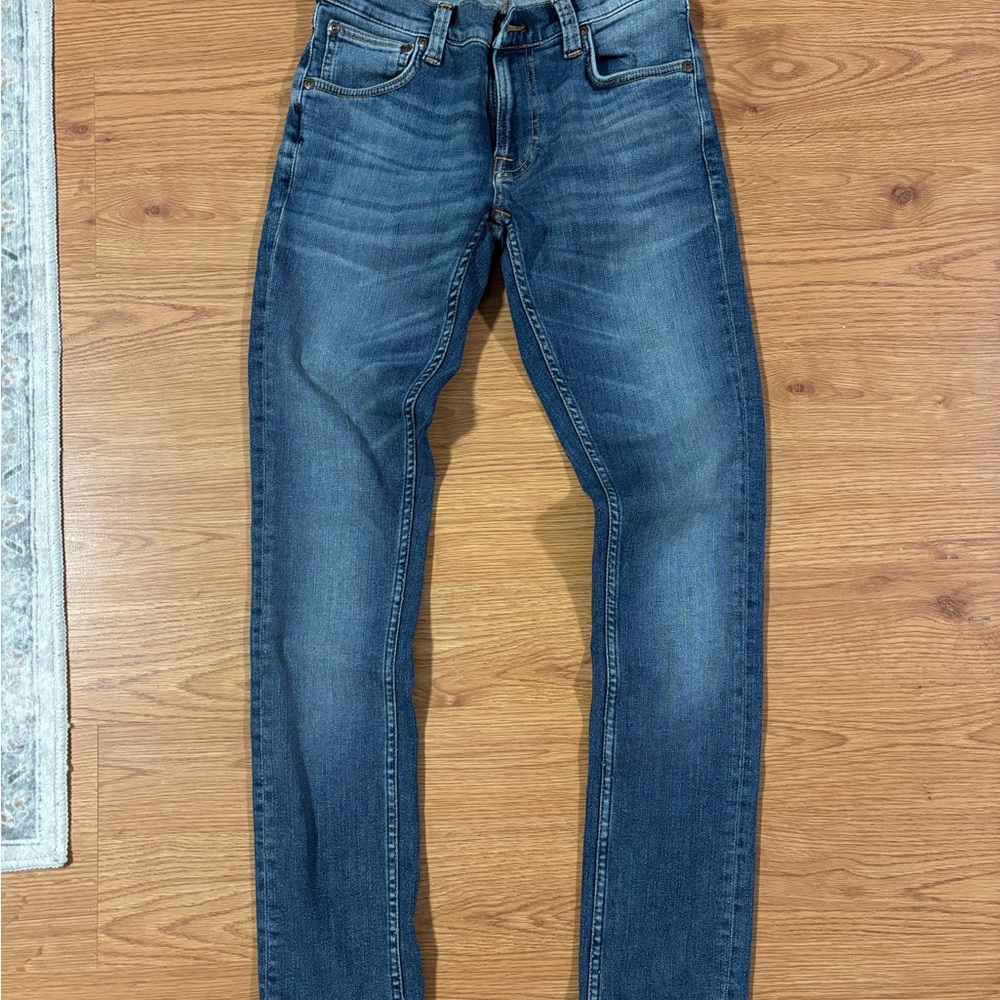 Nudie Jeans Slim Fit in steel navy